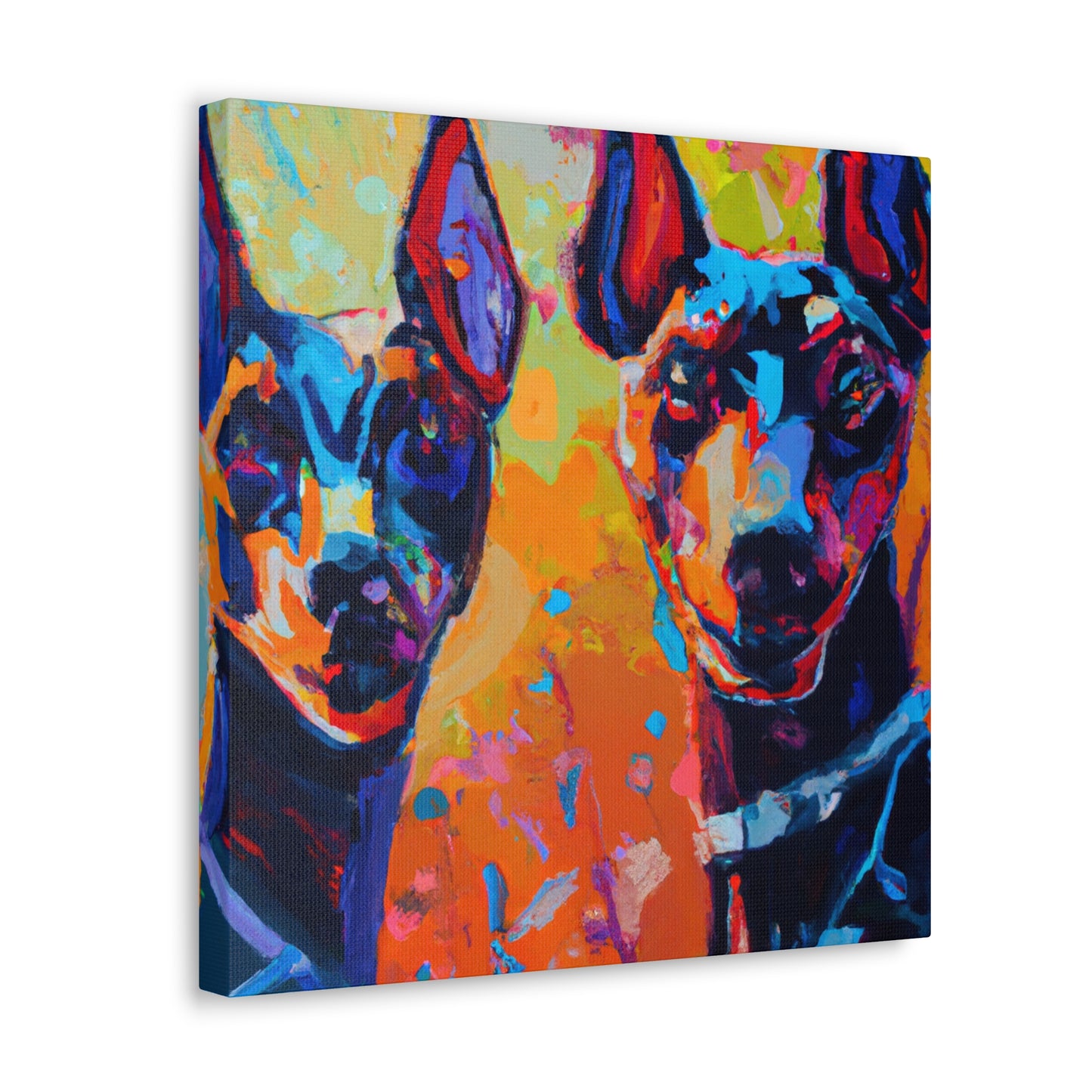 "Doberman in Impressionism" - Canvas