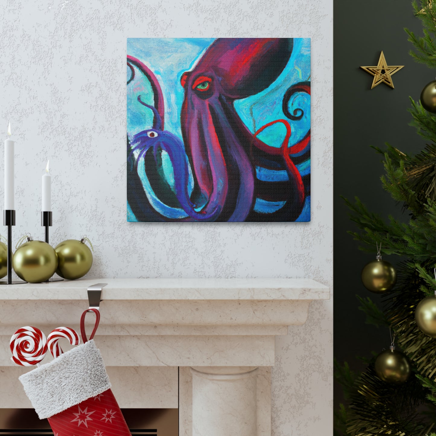 Octopus in Dreamsland - Canvas