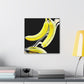 "Banana Splatter Abstract" - Canvas