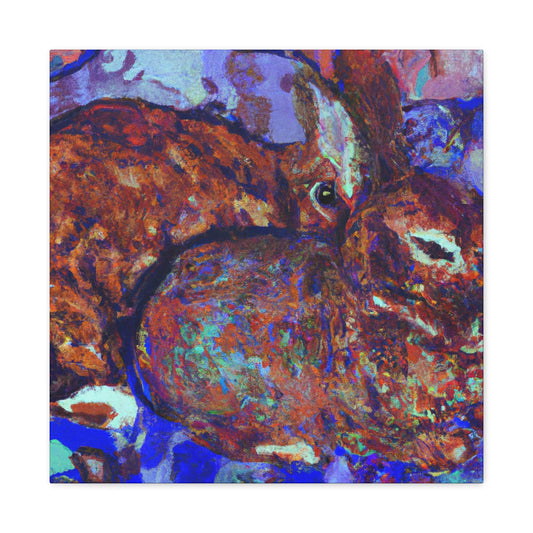 Rabbits in Post-Impressionism - Canvas