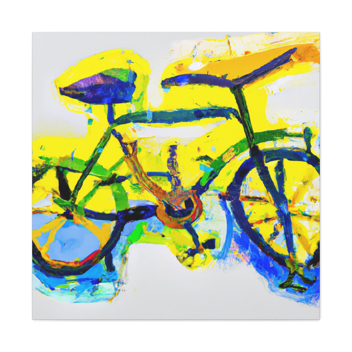 Bicycle in Abstraction - Canvas