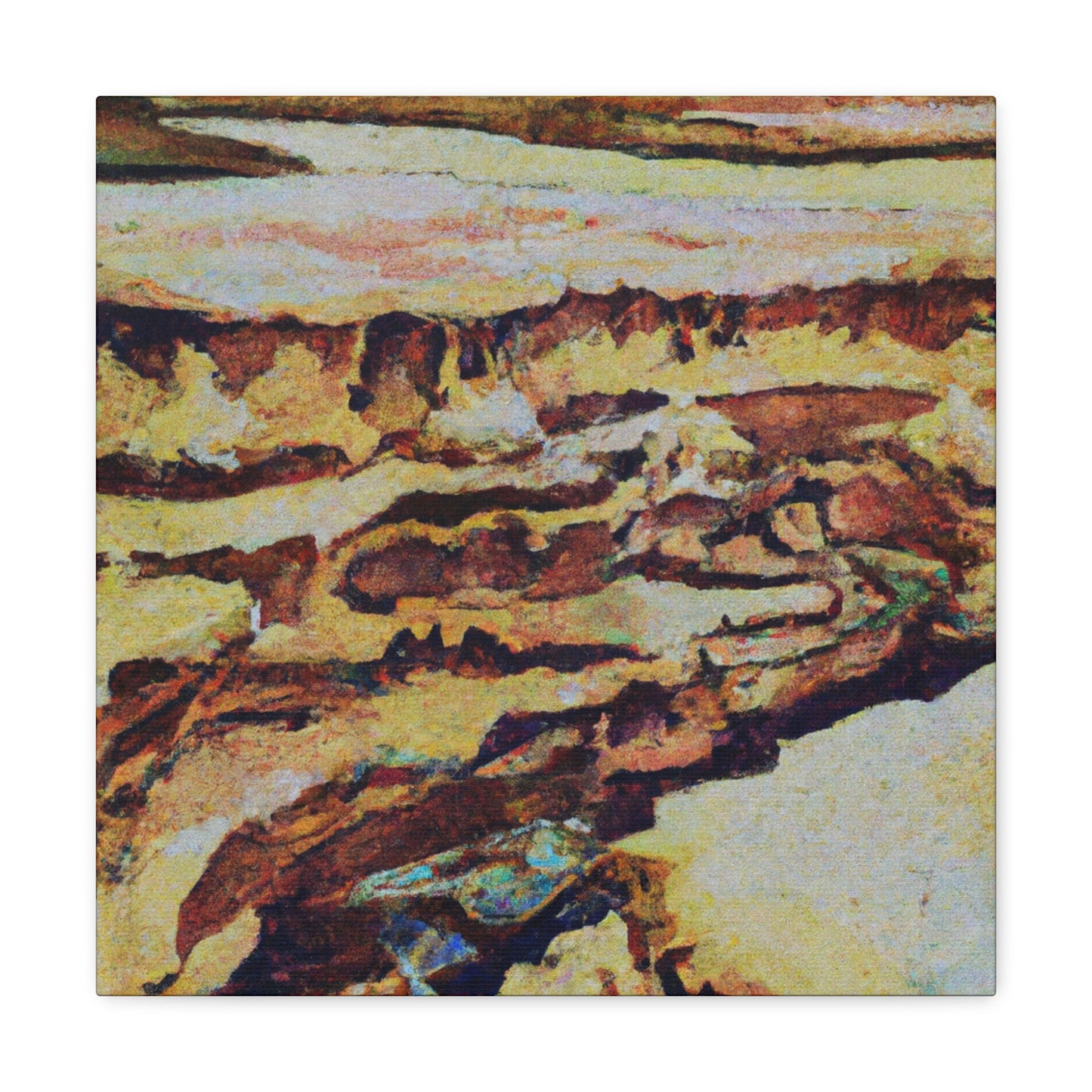 Canyon in Bold Colors - Canvas