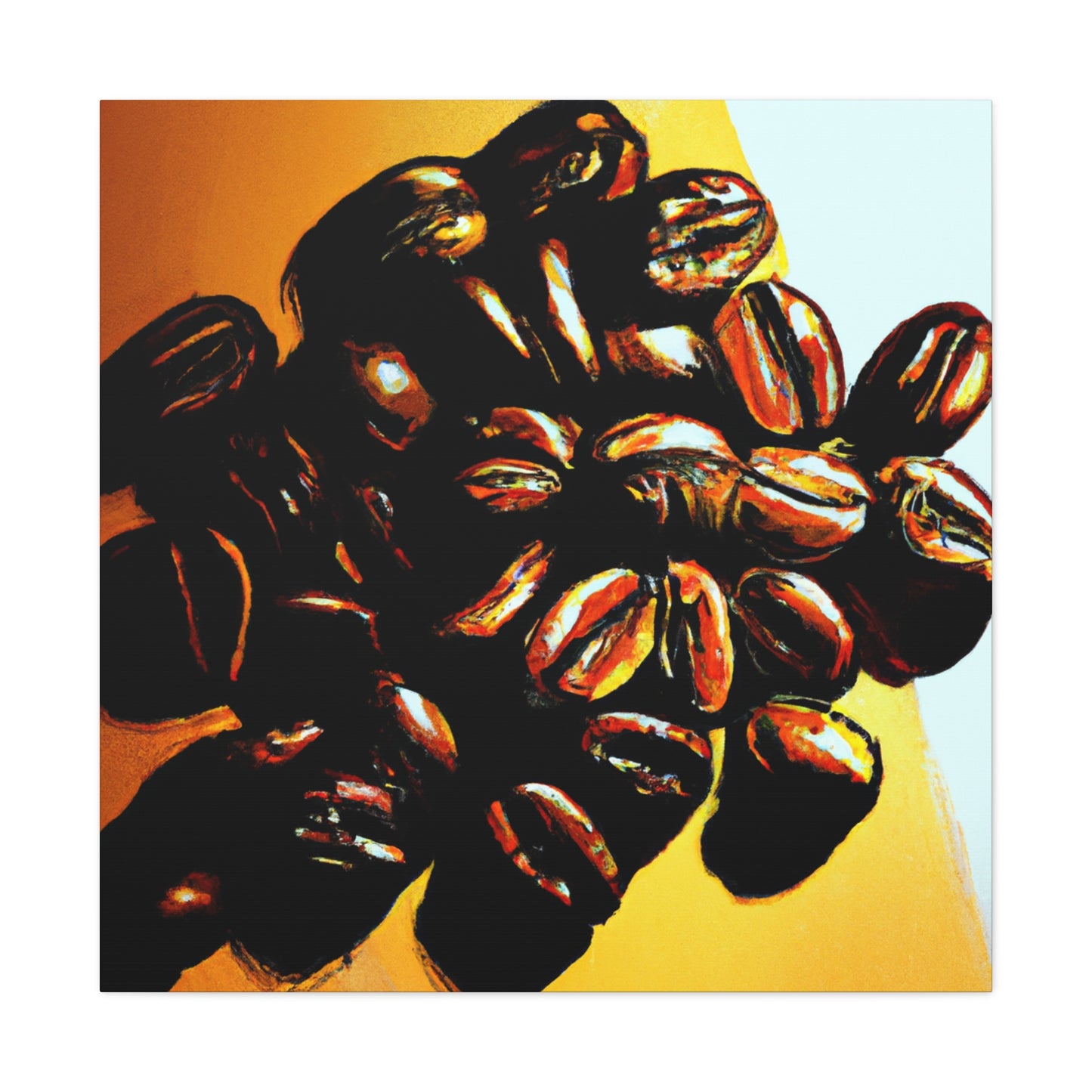 Coffee Beans Pop Art - Canvas