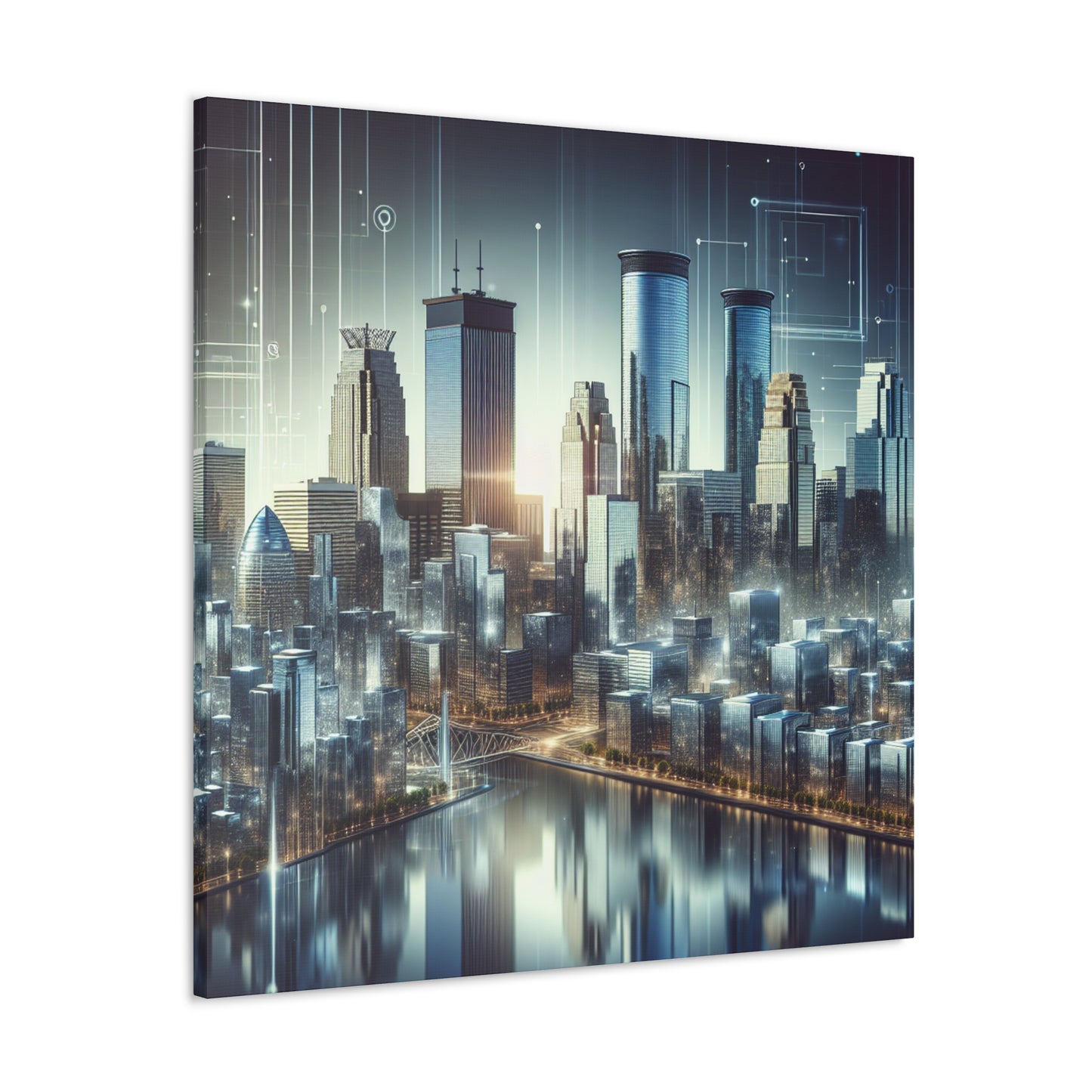 Urban Mirage Unveiled - Canvas