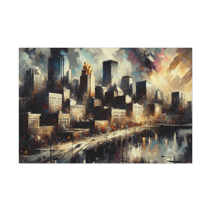 Vibrant Midwest Metropolis - Canvas