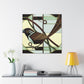 "Song Sparrow in Deco" - Canvas