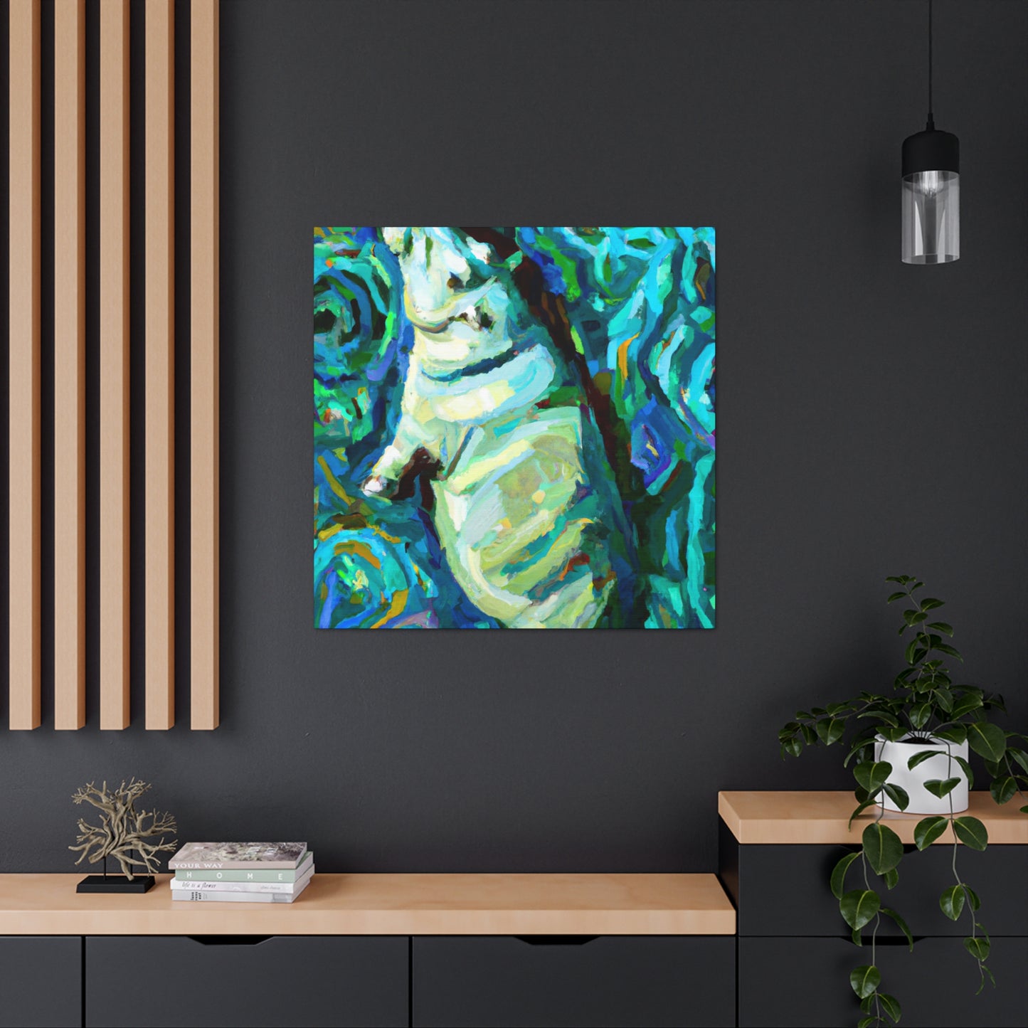 'Manatee in Abstract' - Canvas