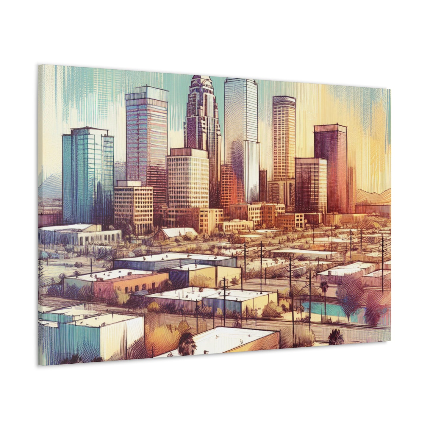 Desert Hues Illuminate Skies - Canvas