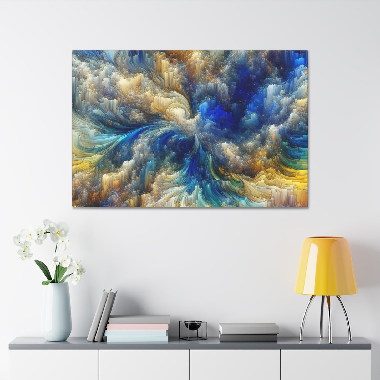 Gilded Revelry Unveiled - Canvas