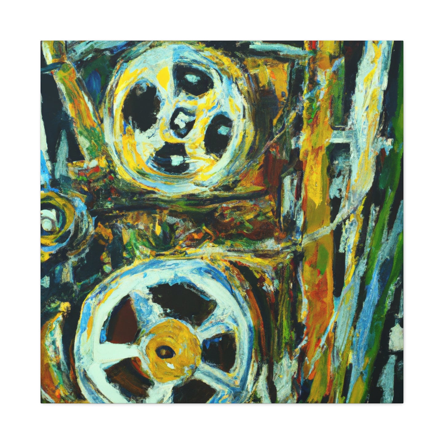 "Reel to Reel Relief" - Canvas