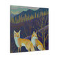 "Fox in Art Deco" - Canvas