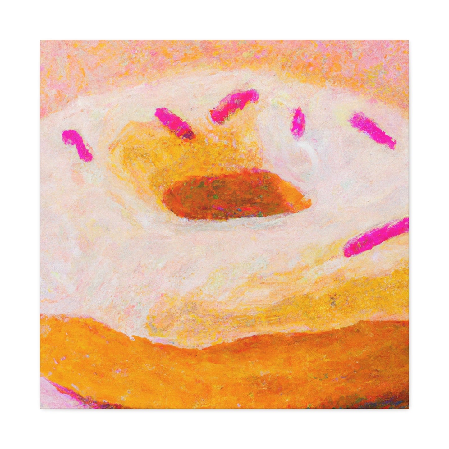 "Doughnut Delight Engulfed". - Canvas