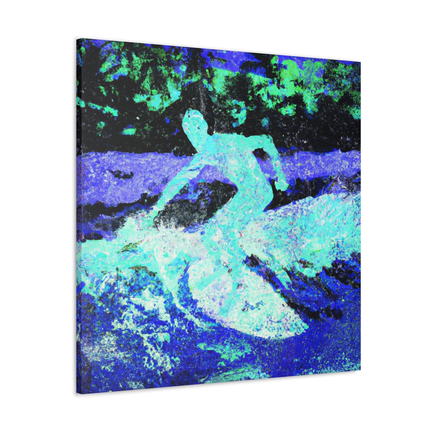 Surfers in the Waves - Canvas