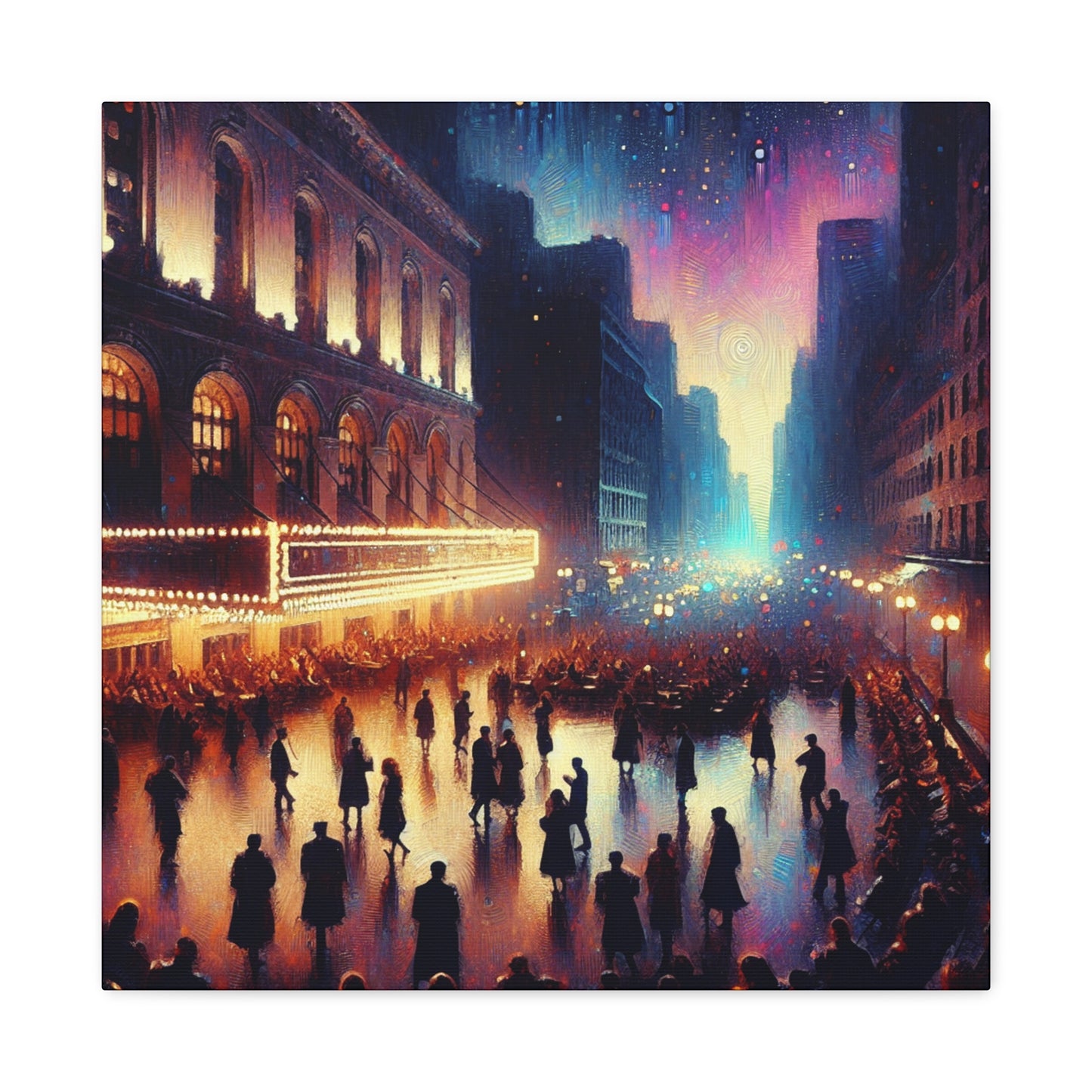 Jazzed Broadway Nights - Canvas