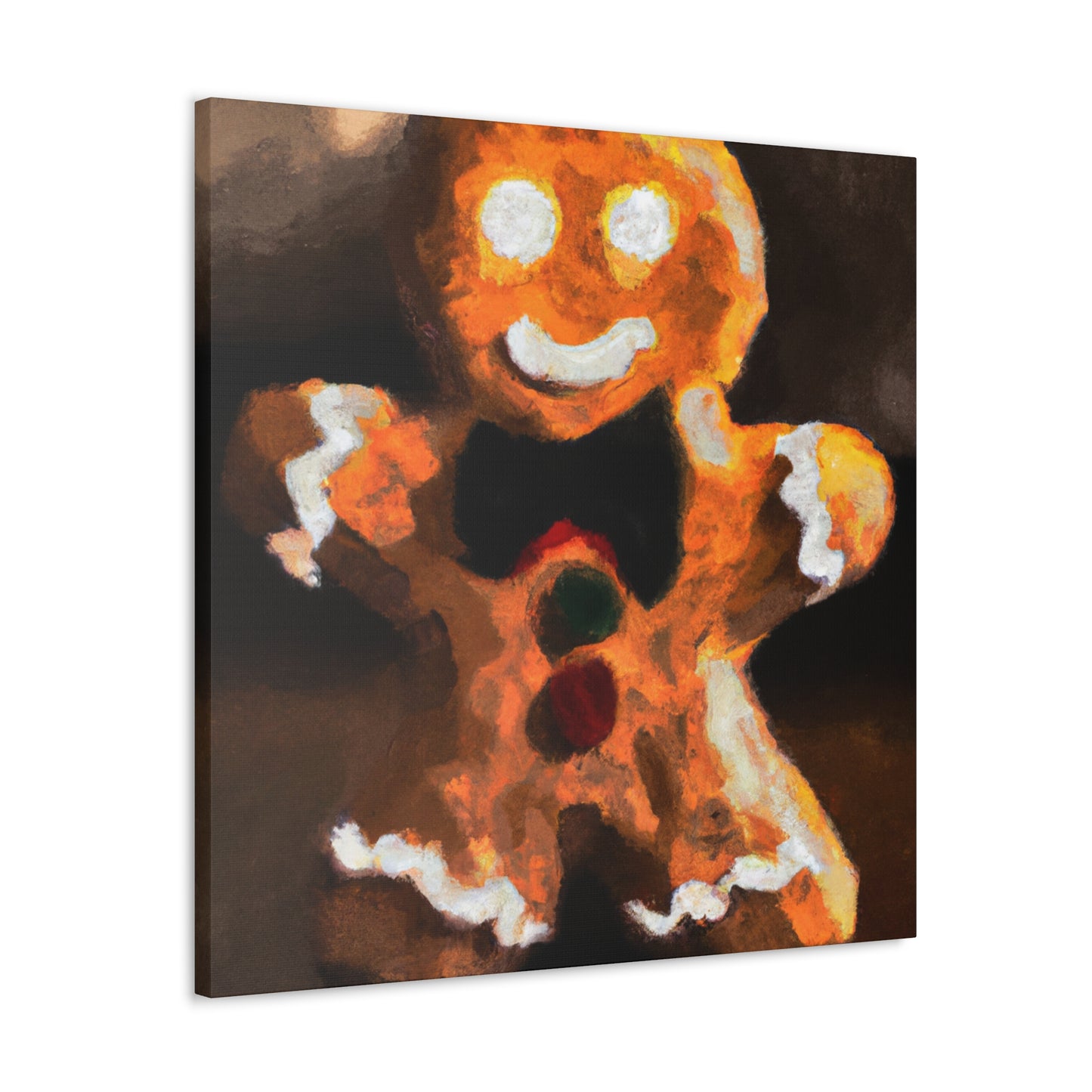 Gingerbread Man Delight - Canvas