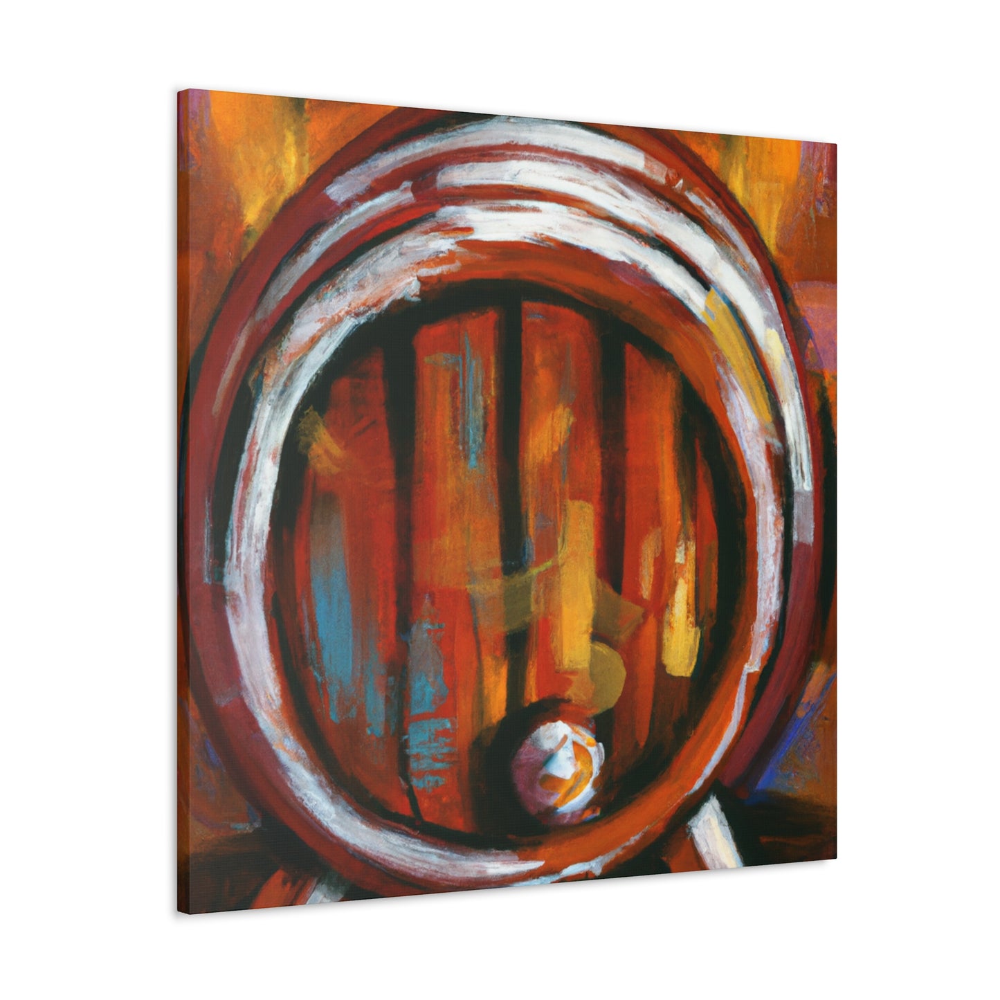 "Whisky Barrel Reflection" - Canvas