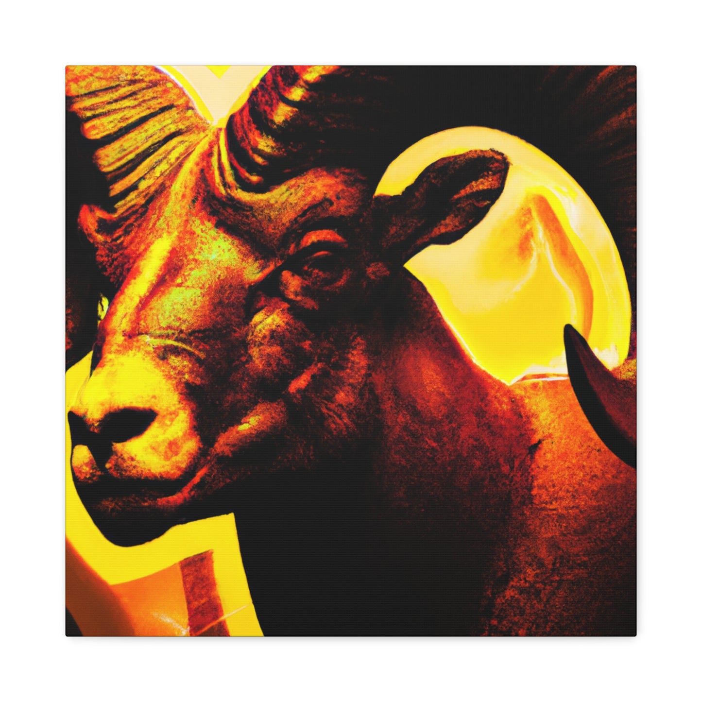 "Bighorn Deco Brilliance" - Canvas