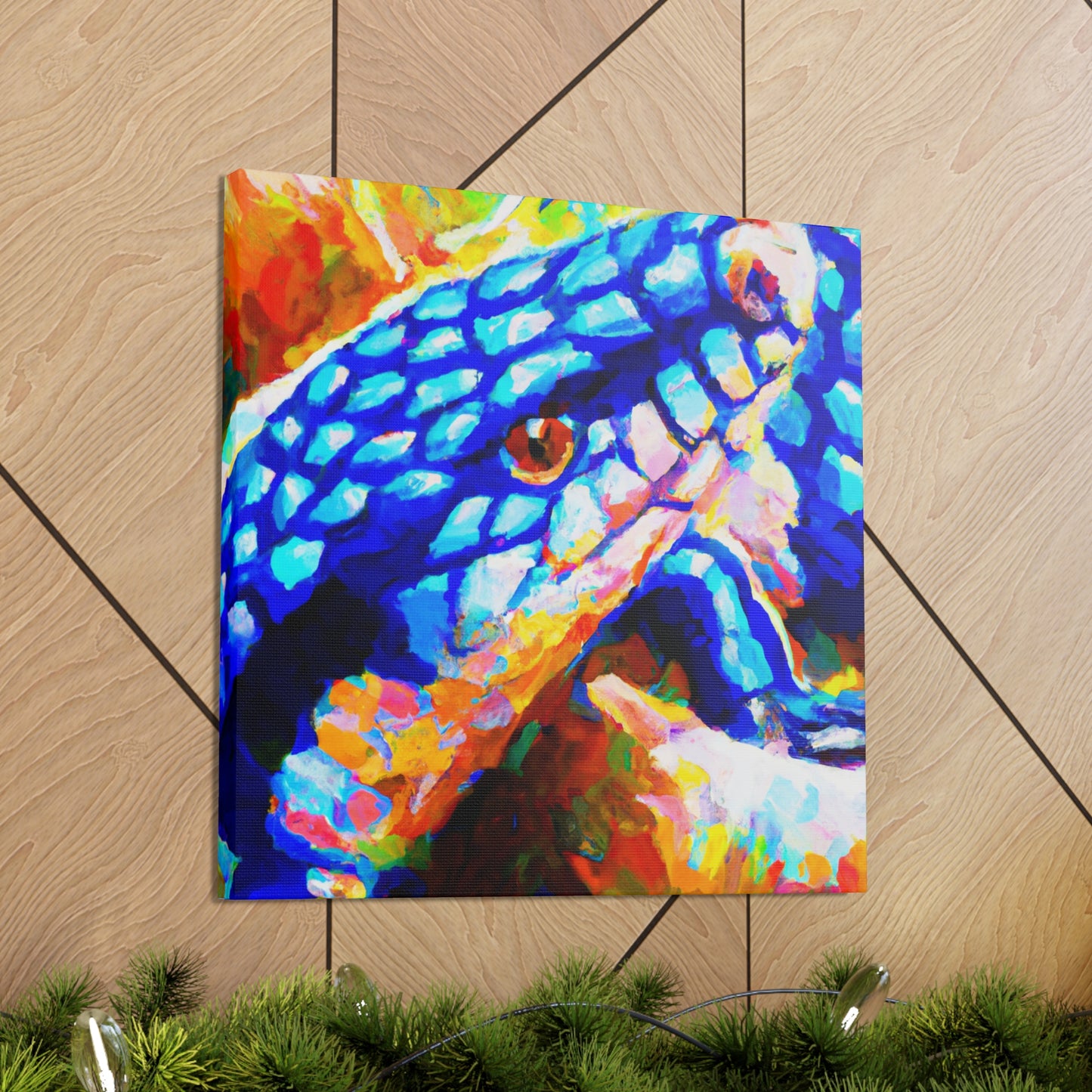 Blue Skink Impression - Canvas