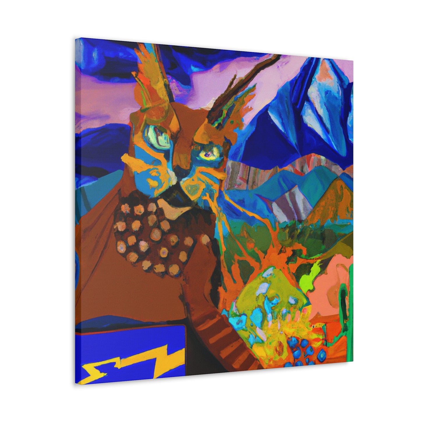 Bobcat in Wonderland. - Canvas