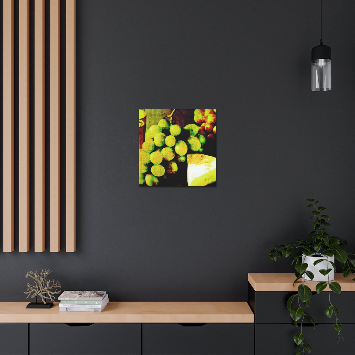 Cheese and Grapes Pop. - Canvas