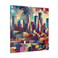 "Vibrant Urban Dreams" - Canvas