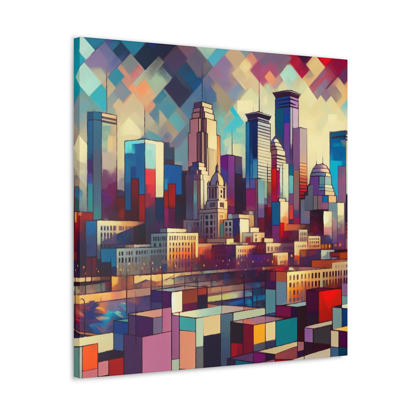 "Vibrant Urban Dreams" - Canvas