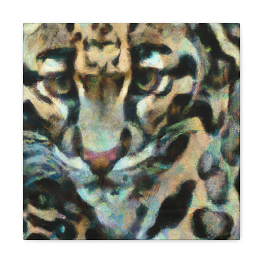 Clouded Leopard Impressionism - Canvas