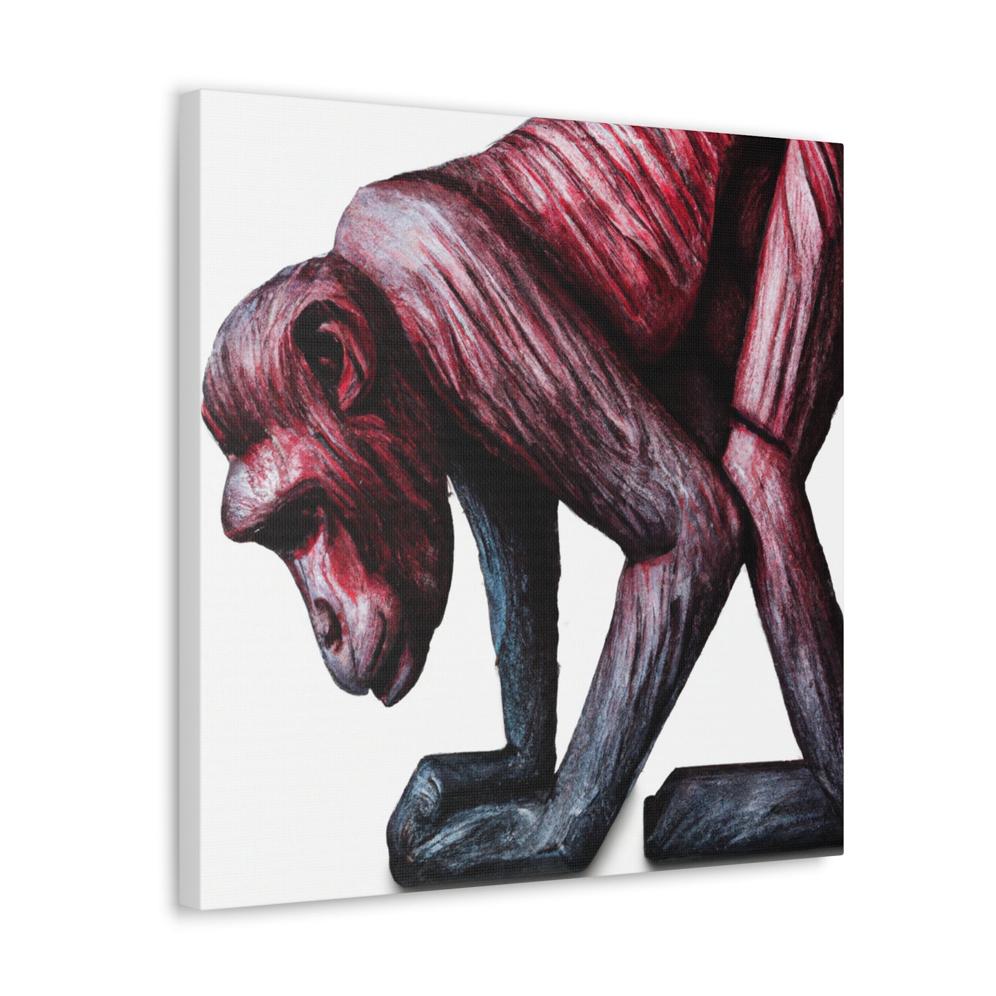 Japanese Macaque Stilllife - Canvas