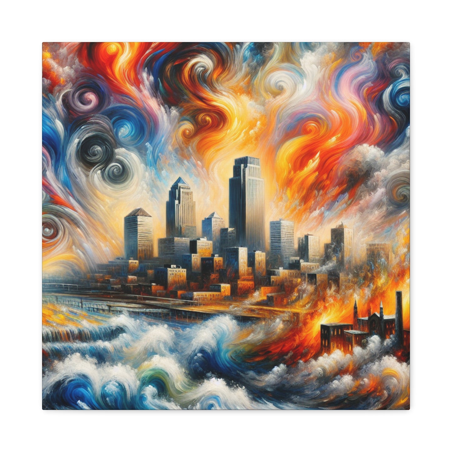 "Apocalyptic Urban Resurgence" - Canvas