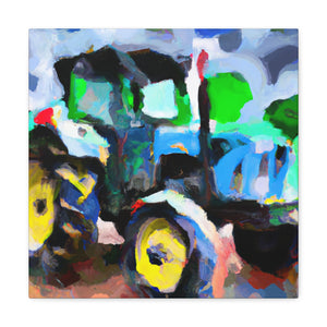 Tractor Abstract Expressionism - Canvas