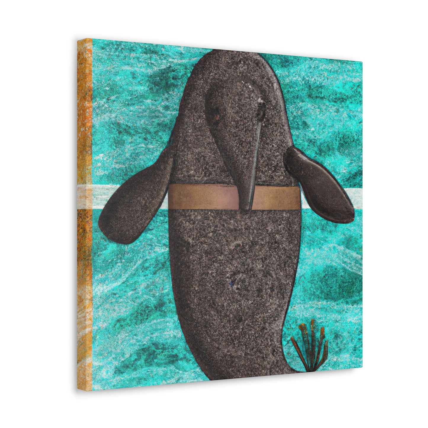 Manatee in Deco Style - Canvas