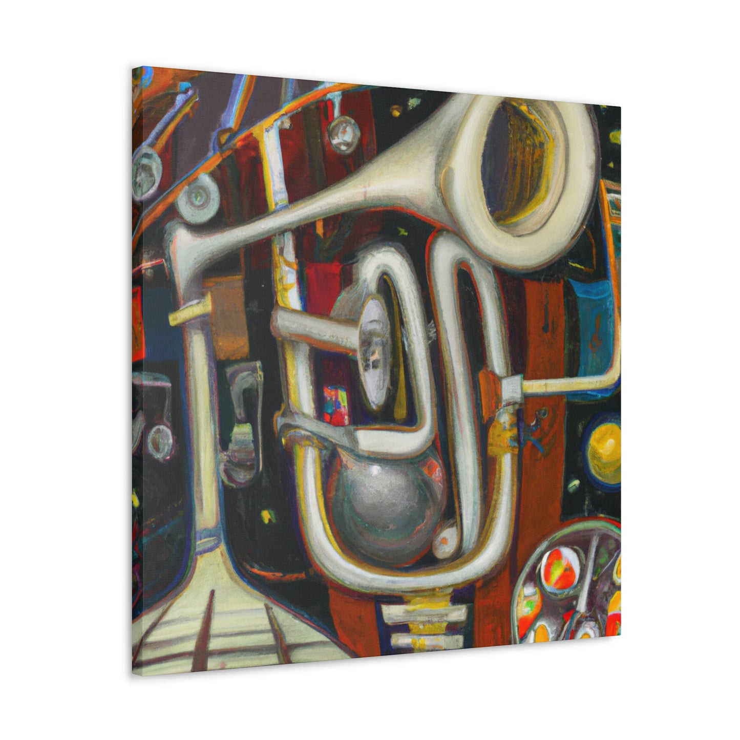 "Brassy Surreal Trumpet" - Canvas