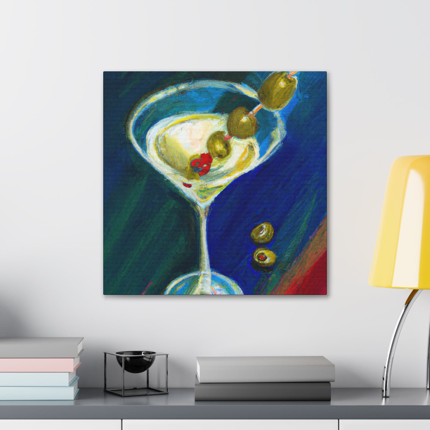 Martini at Midnight Gaze - Canvas