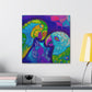 "Lovebirds in Fauvist Hues" - Canvas