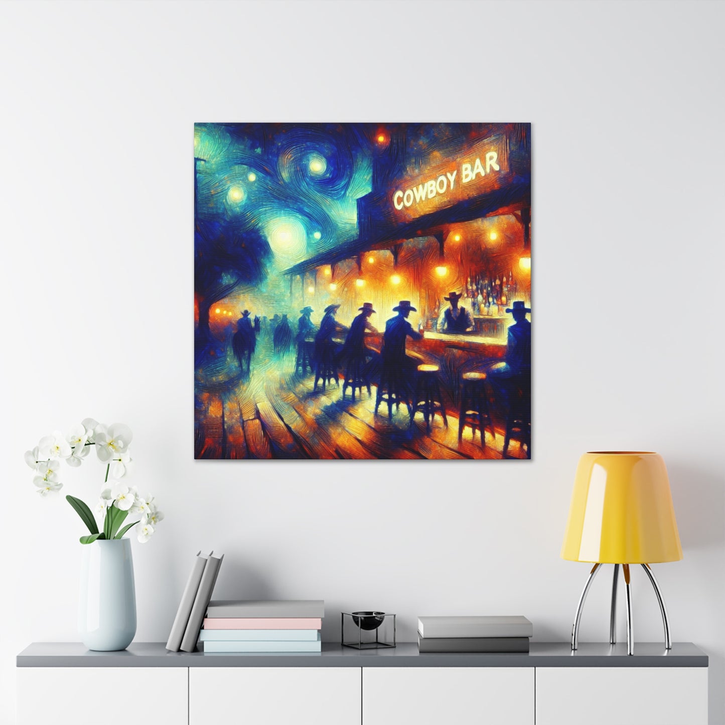 Saddled Spirits Saloon - Canvas