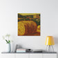 "Harvest Bounty in Hay" - Canvas