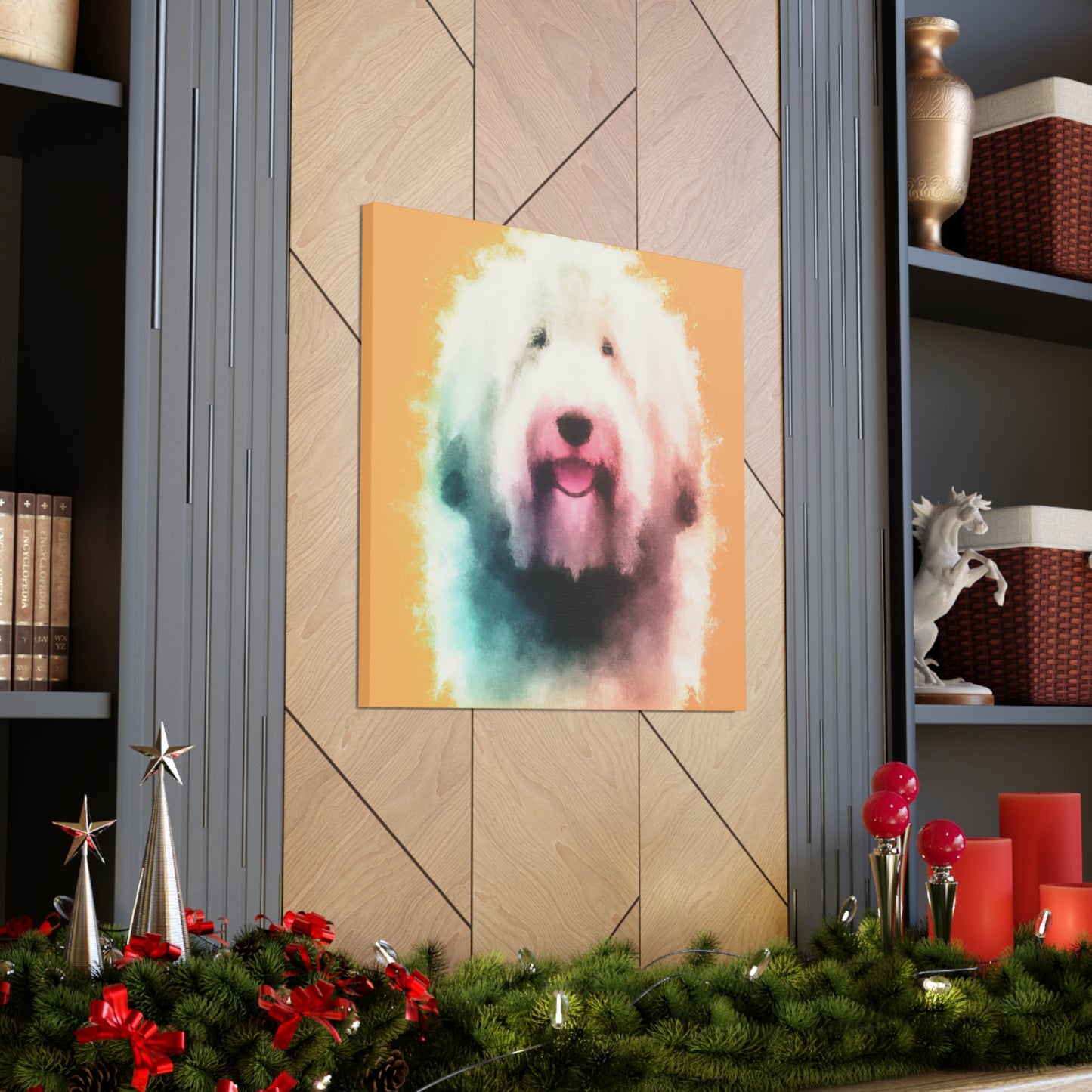 Old English Sheepdog Joy - Canvas