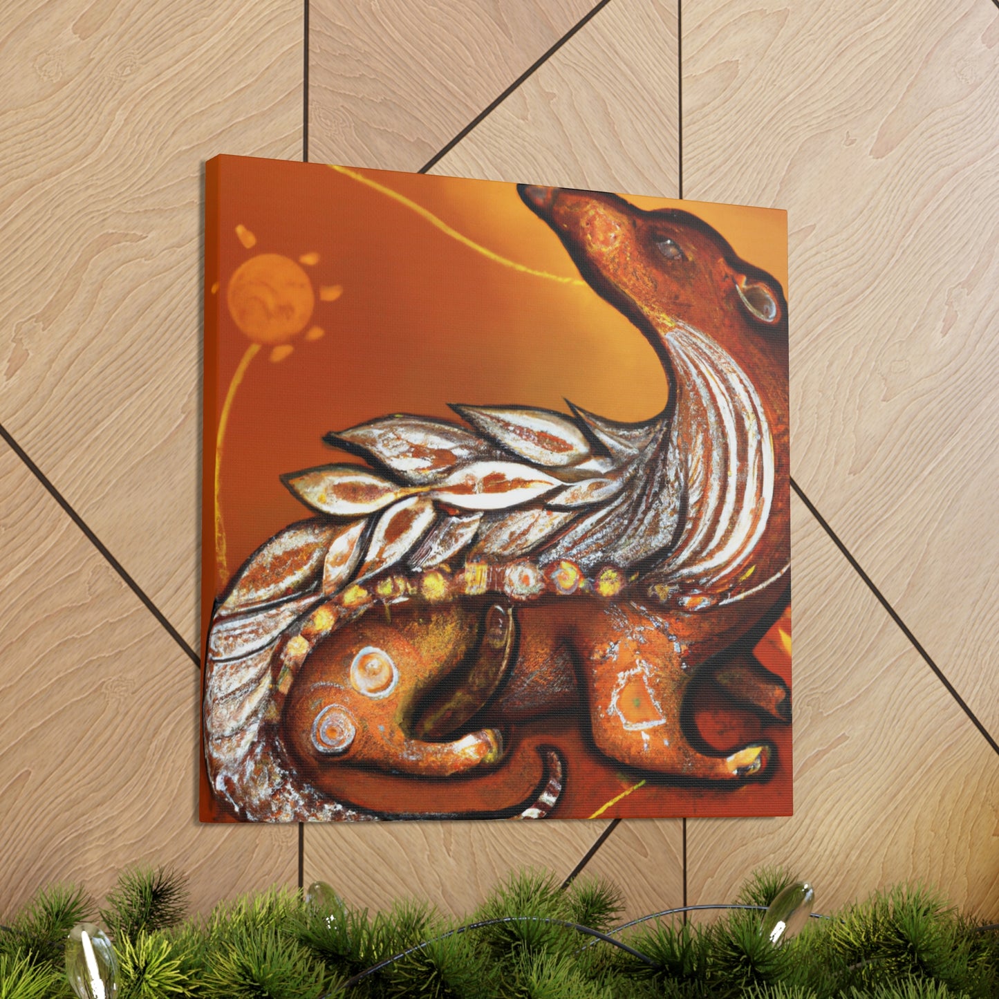 "Pangolin In Poise" - Canvas