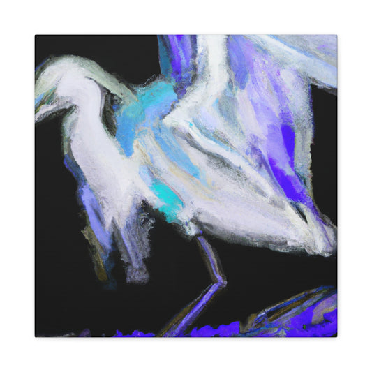 "Snowy Egret Reverie" - Canvas