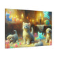 Whimsical Harmony: Puppies & Kittens - Canvas