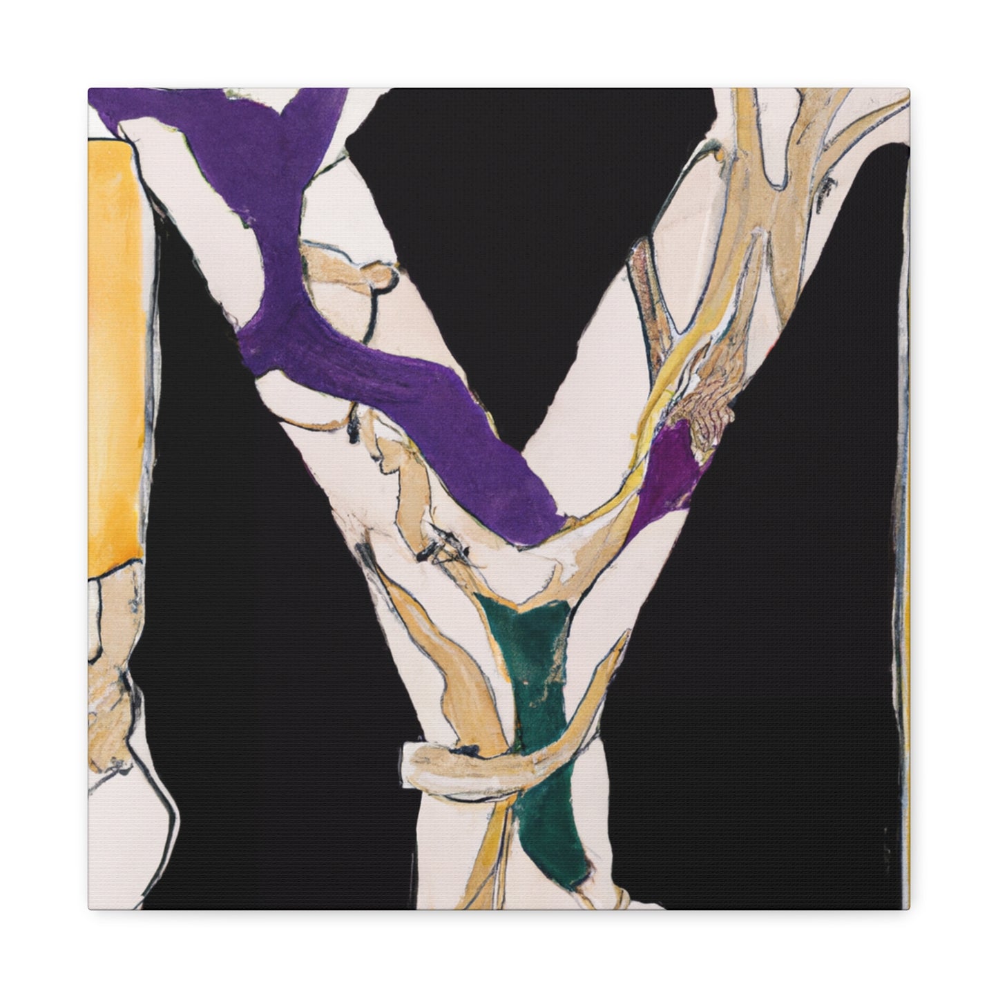 "Y in Art Nouveau" - Canvas