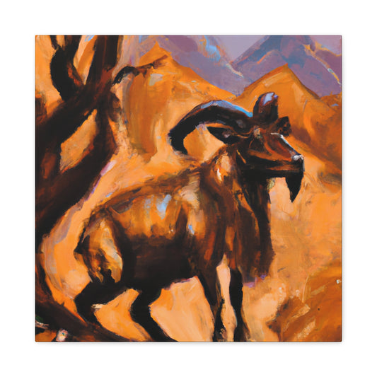 Ibex In Expressionism - Canvas