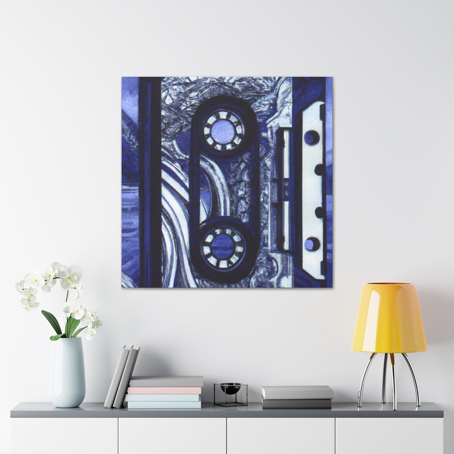 "Cassette Tape Symphony' - Canvas