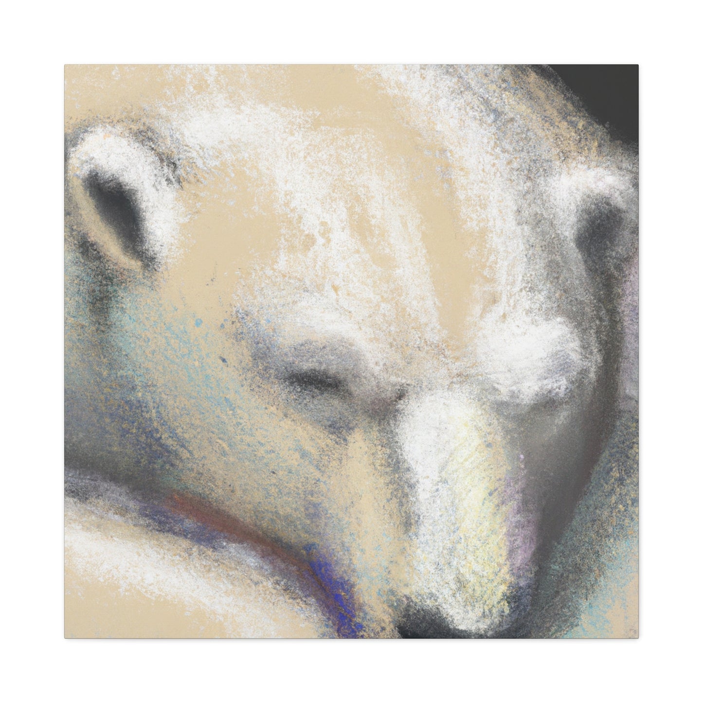 "Polar Bear Impressionism" - Canvas