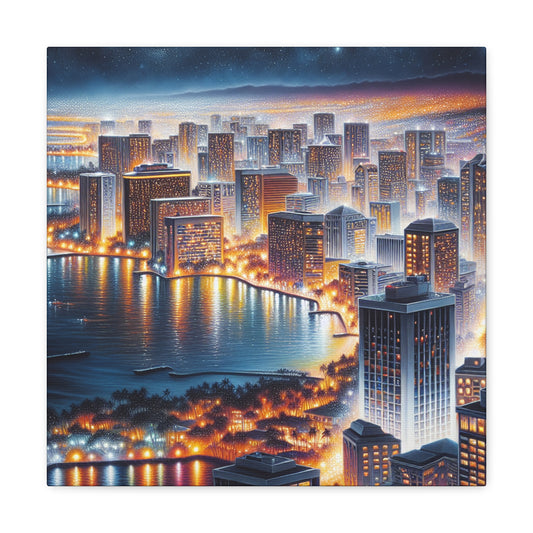 "Heavenly Honolulu Hues" - Canvas