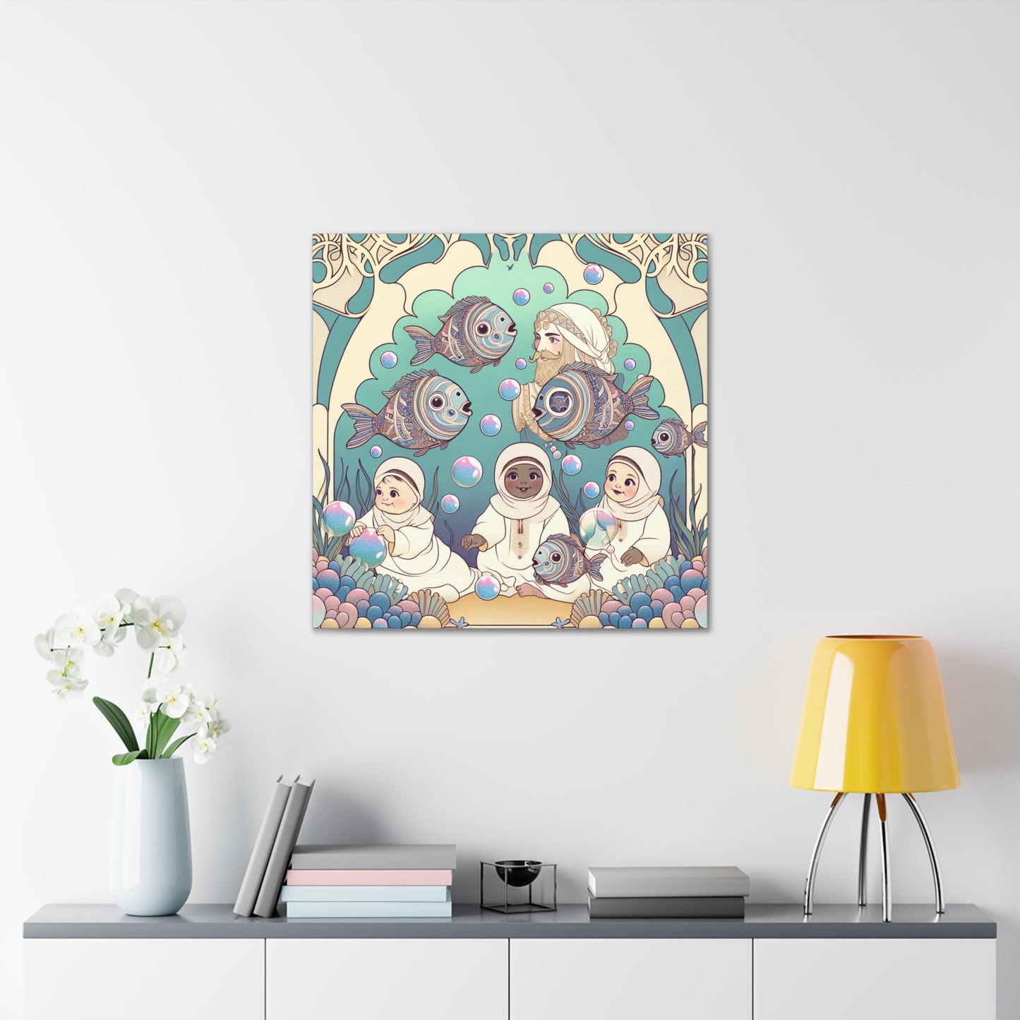 Enchanted Aquatic Symphony - Canvas