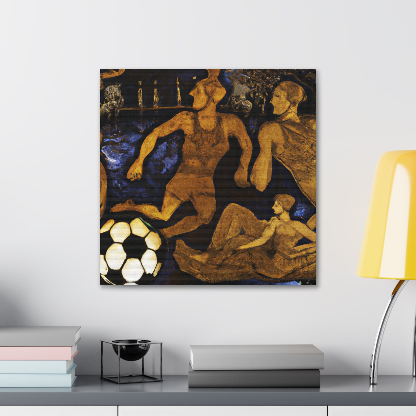 Soccer in Rococo World - Canvas