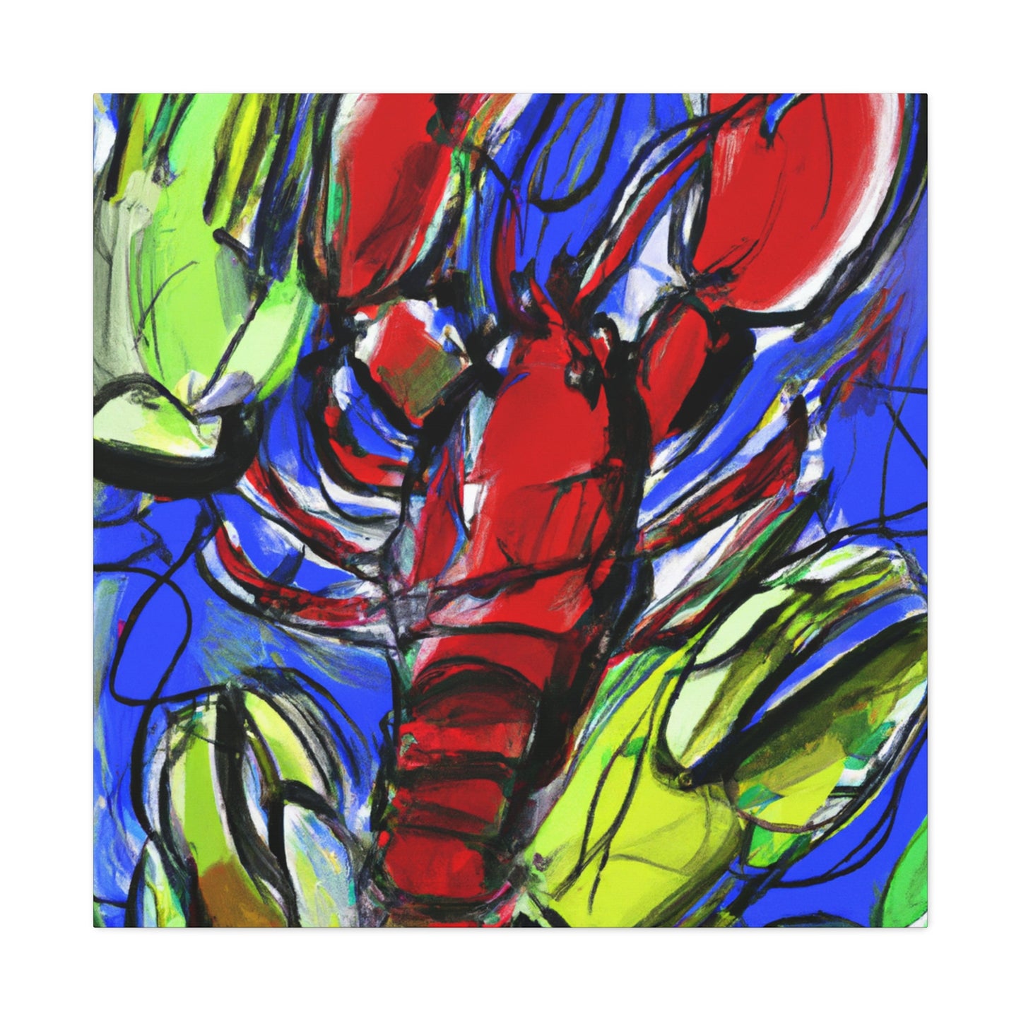 "Lobster's Silent Symphony" - Canvas