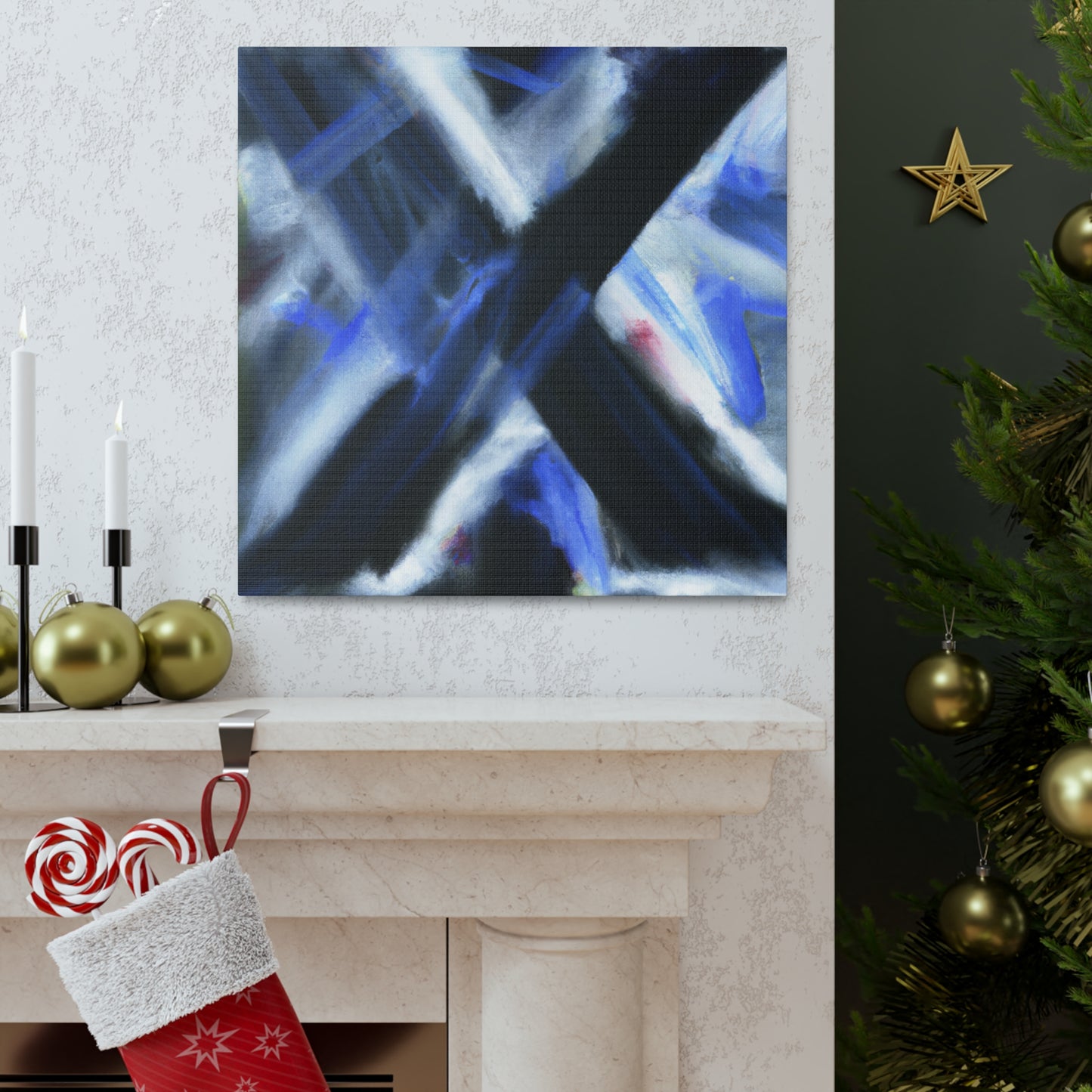 X in Expressionistic Hues - Canvas