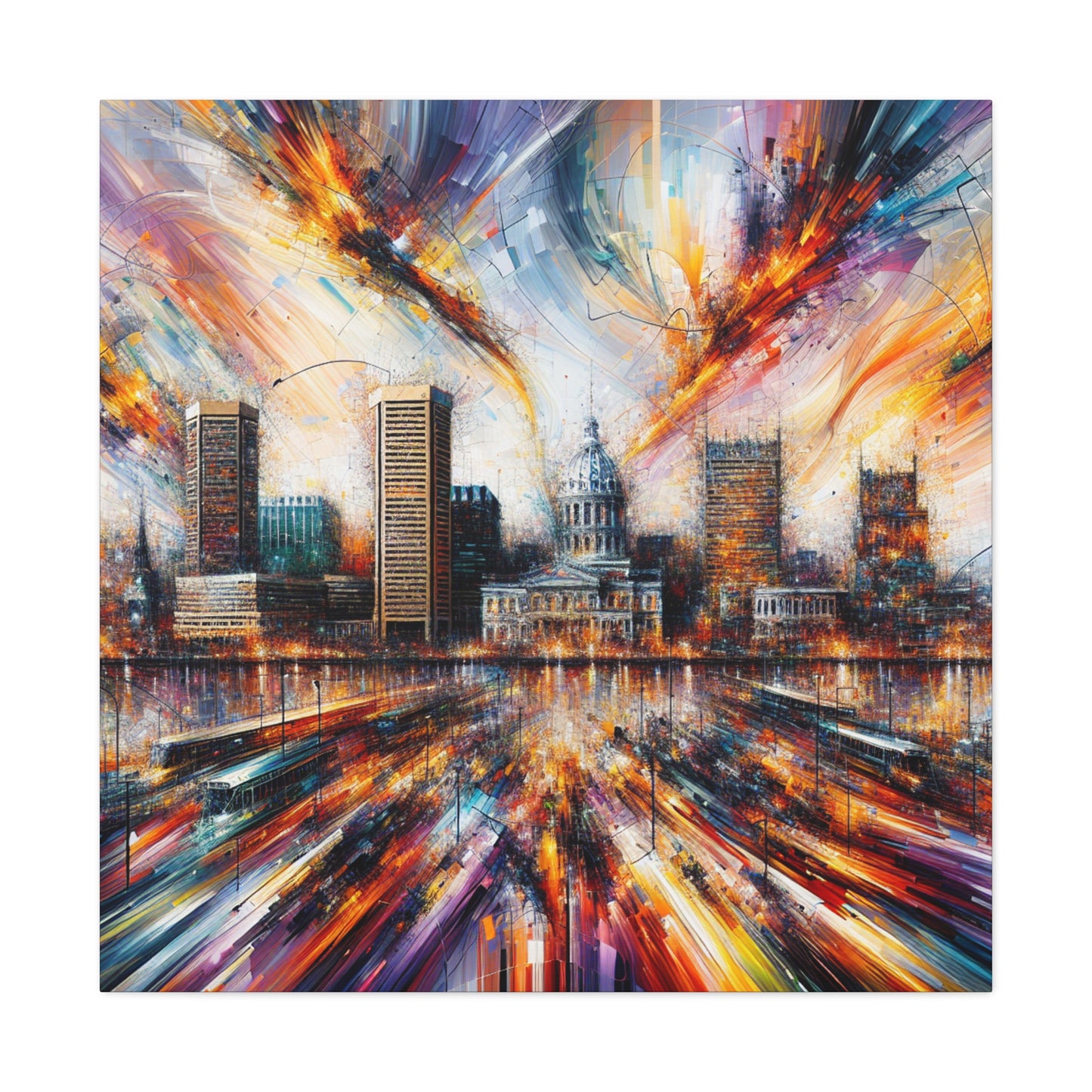 Urban Charm Unveiled - Canvas